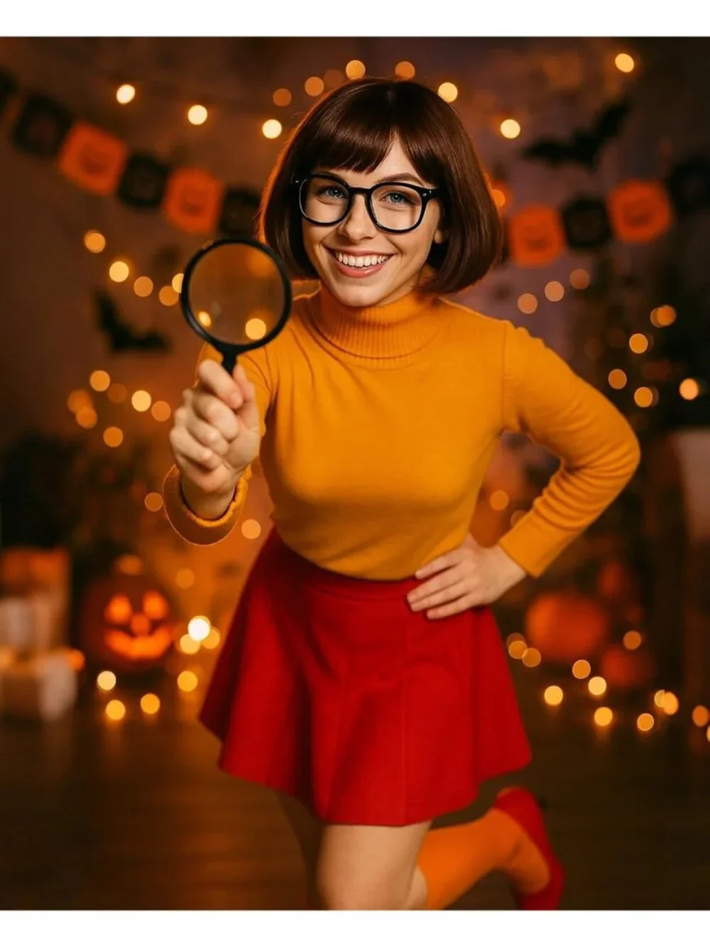 Women's Brown Bob Cosplay Convenient Set Include Adjustable Wig Cap Headpiece